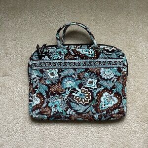 Vera Bradley Floral Laptop Bag with Handles.